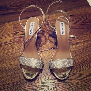 Steve Madden gold high heels